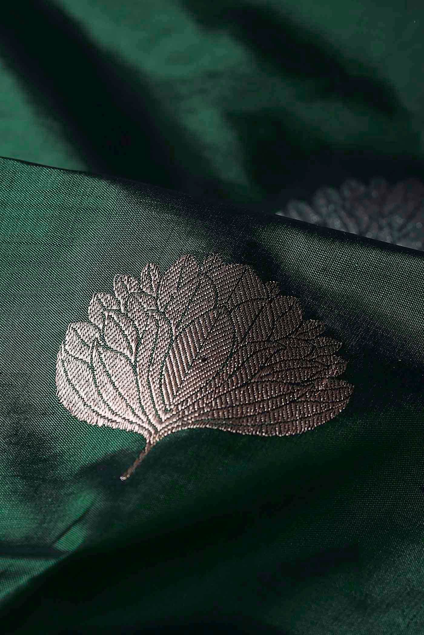 Green Banarasi Silk Saree