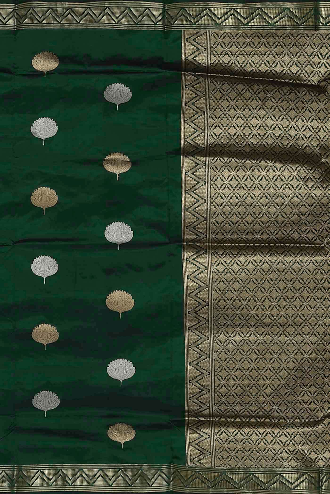 Green Banarasi Silk Saree