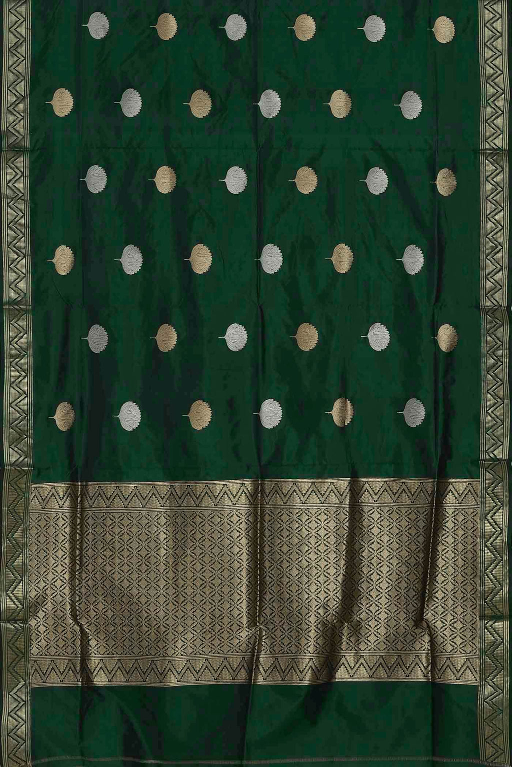 Green Banarasi Silk Saree