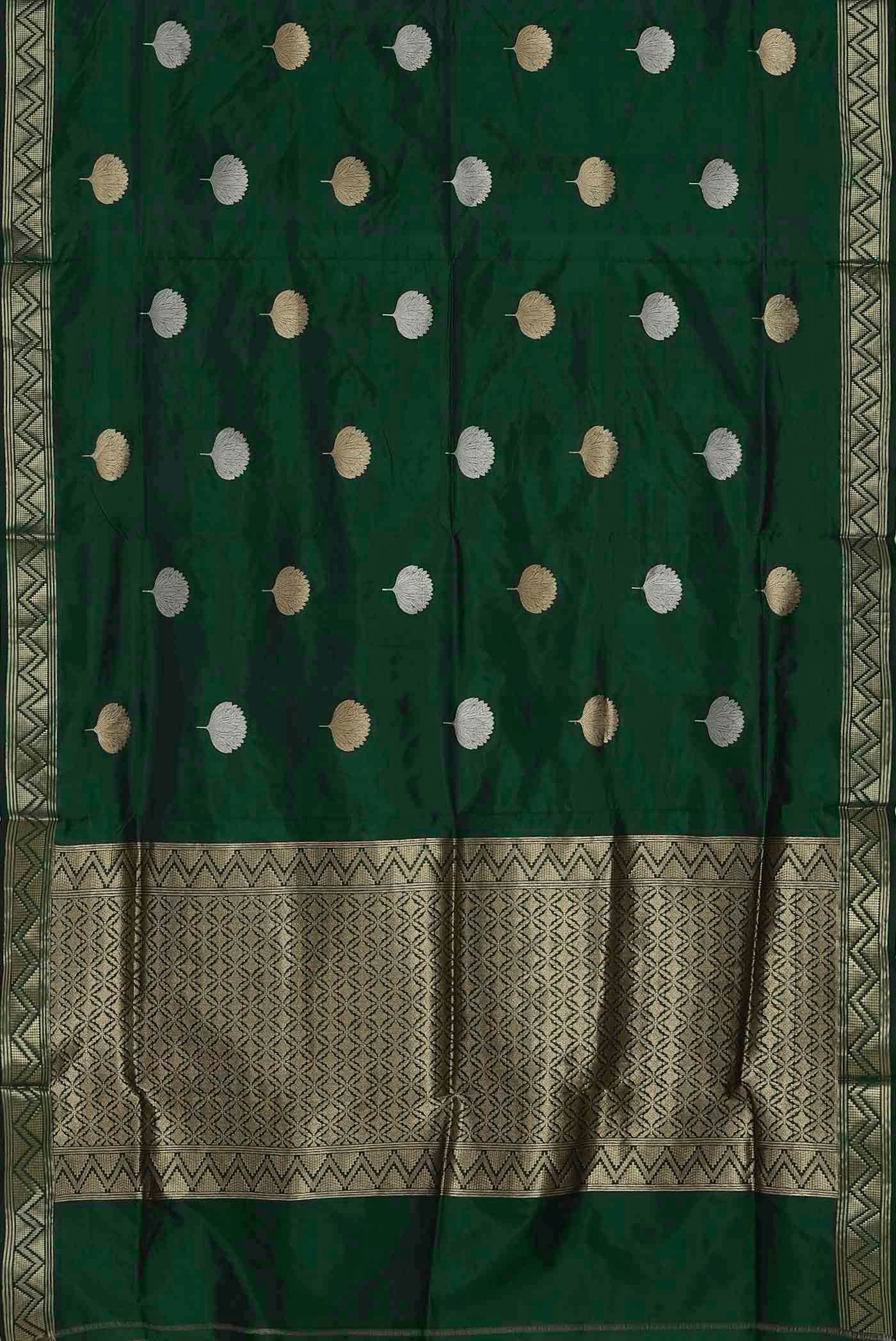 Green Banarasi Silk Saree