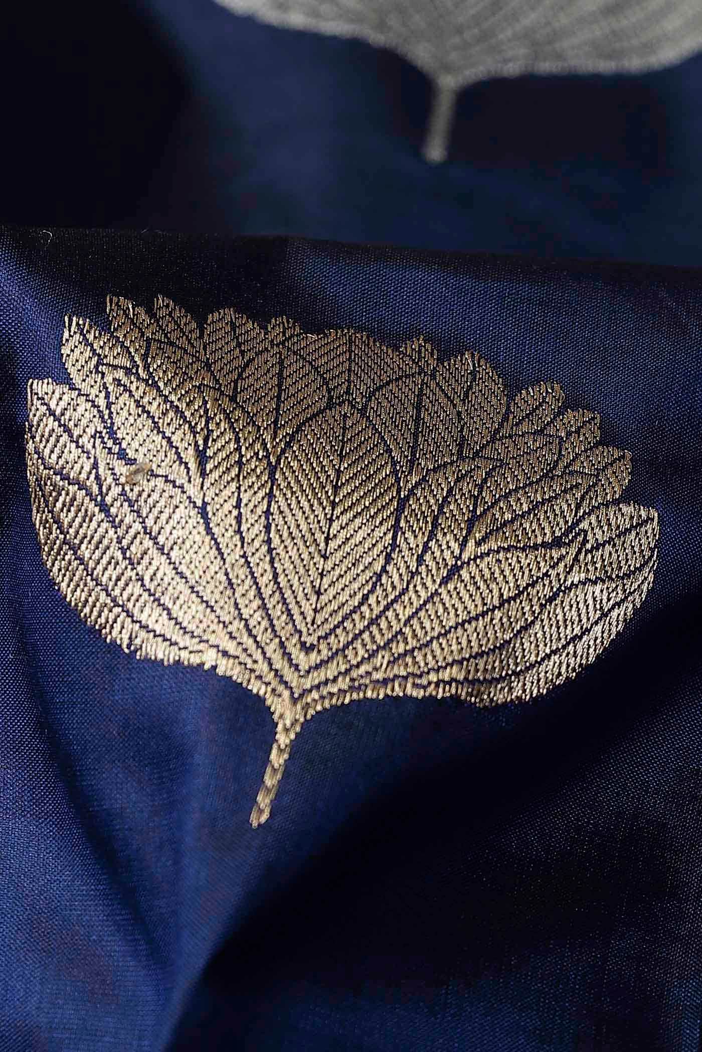 Blue Banarasi Silk Saree