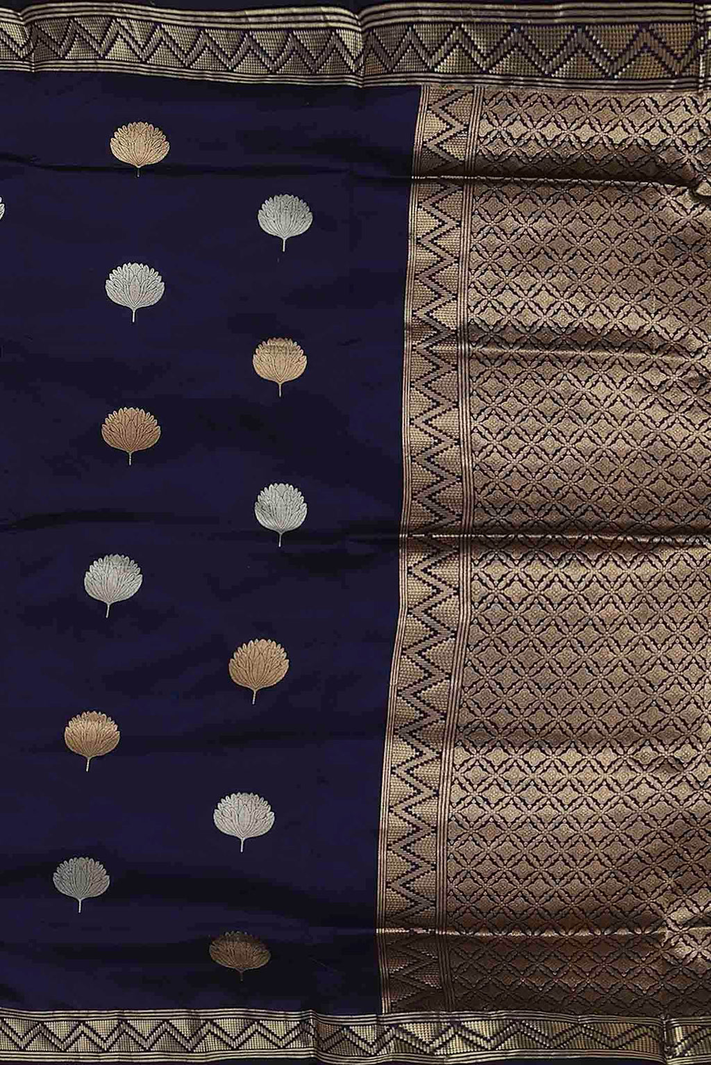 Blue Banarasi Silk Saree