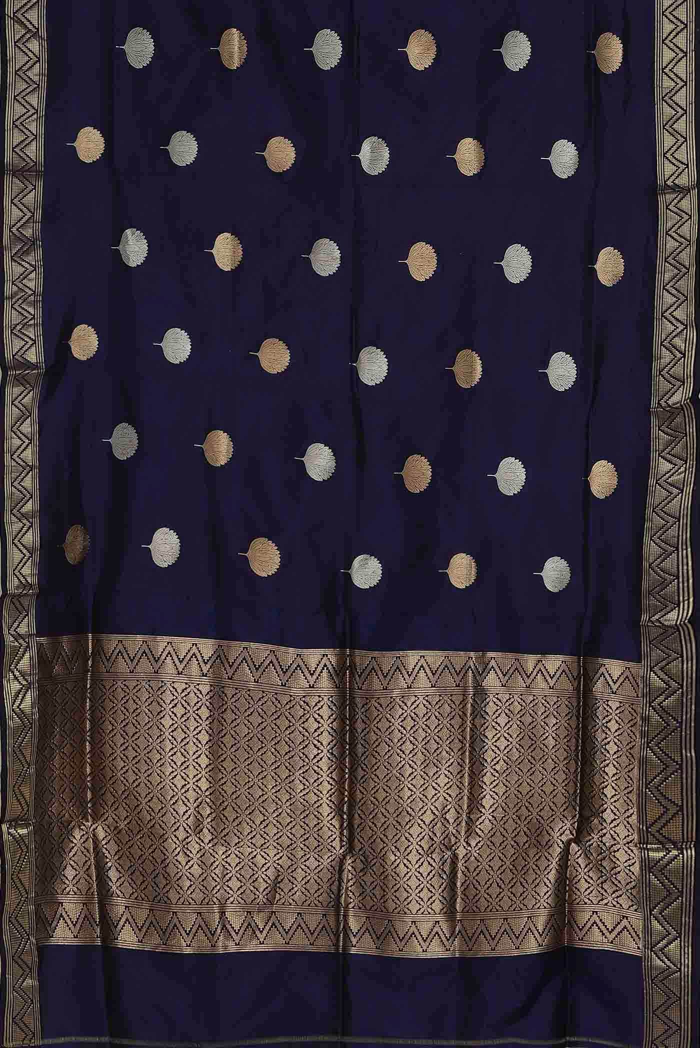 Blue Banarasi Silk Saree