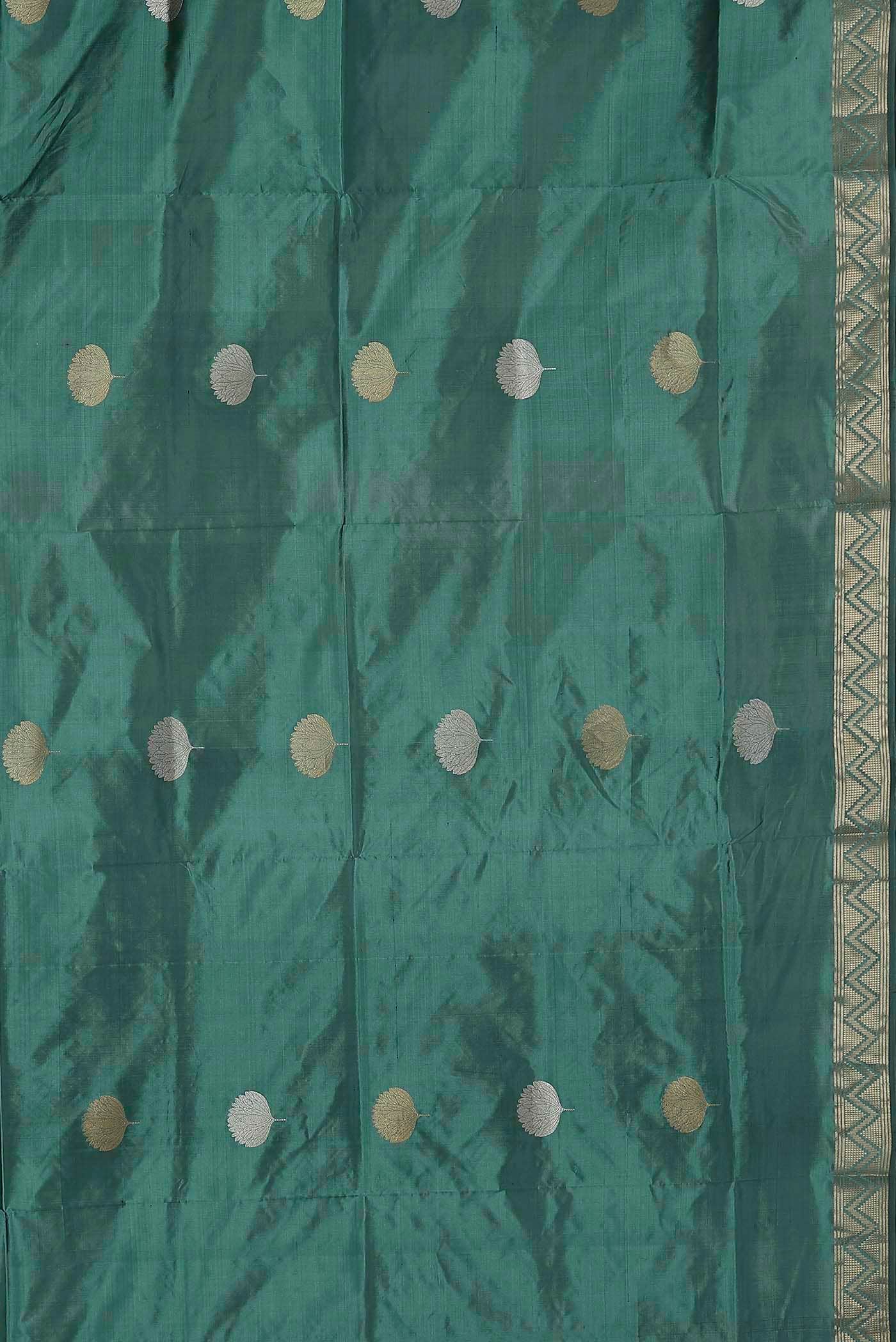 Green Banarasi Silk Saree