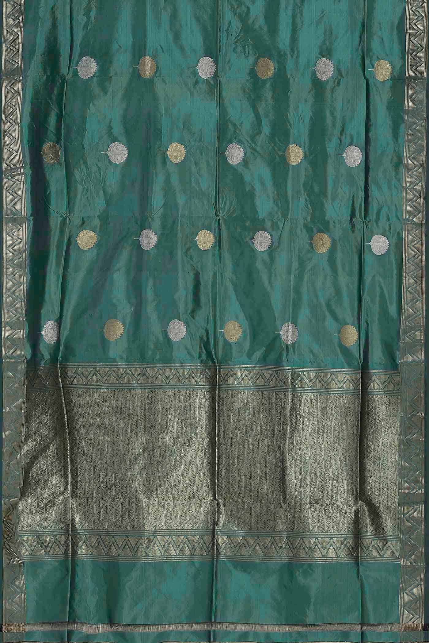 Green Banarasi Silk Saree