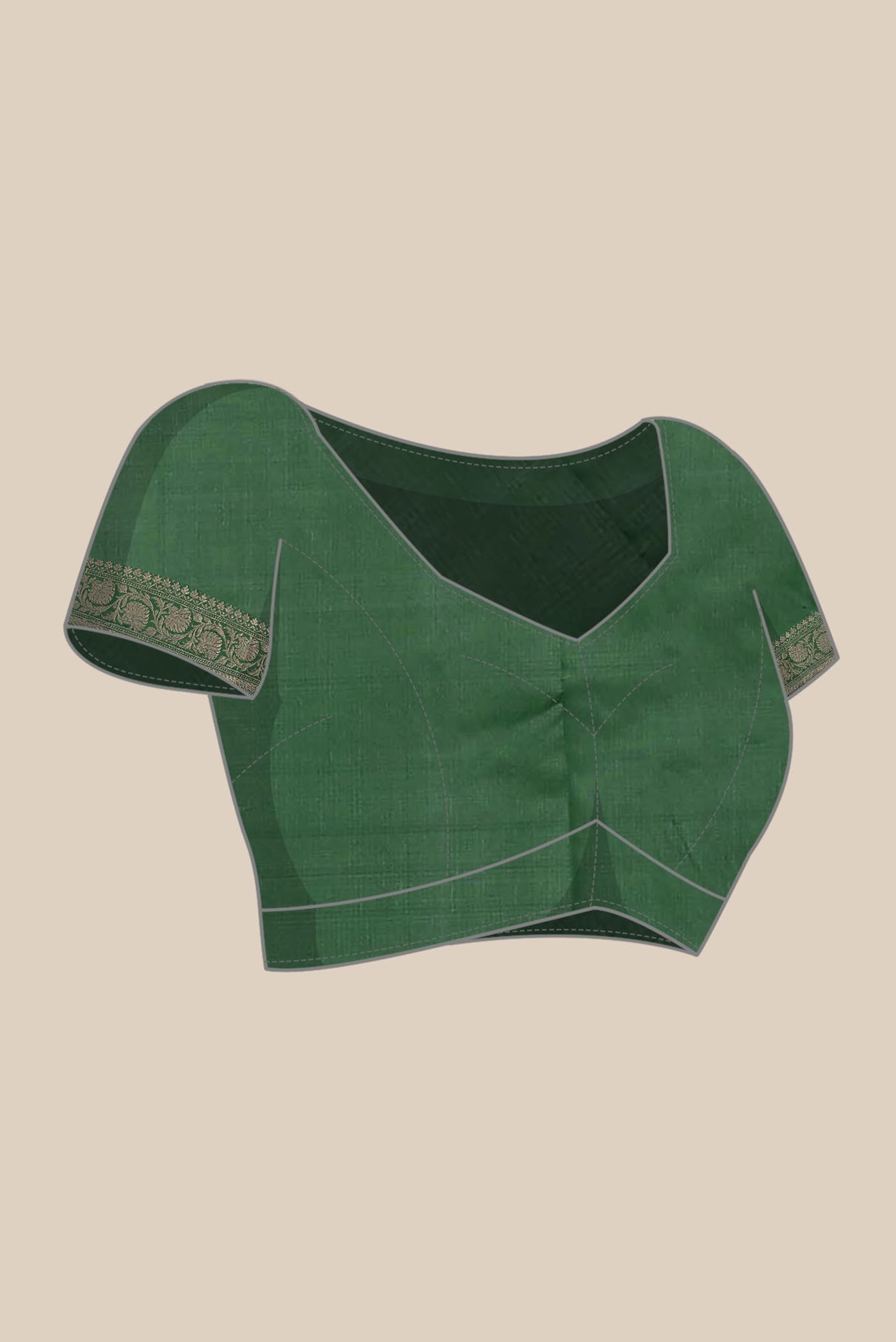 Green Banarasi Katan Silk Saree