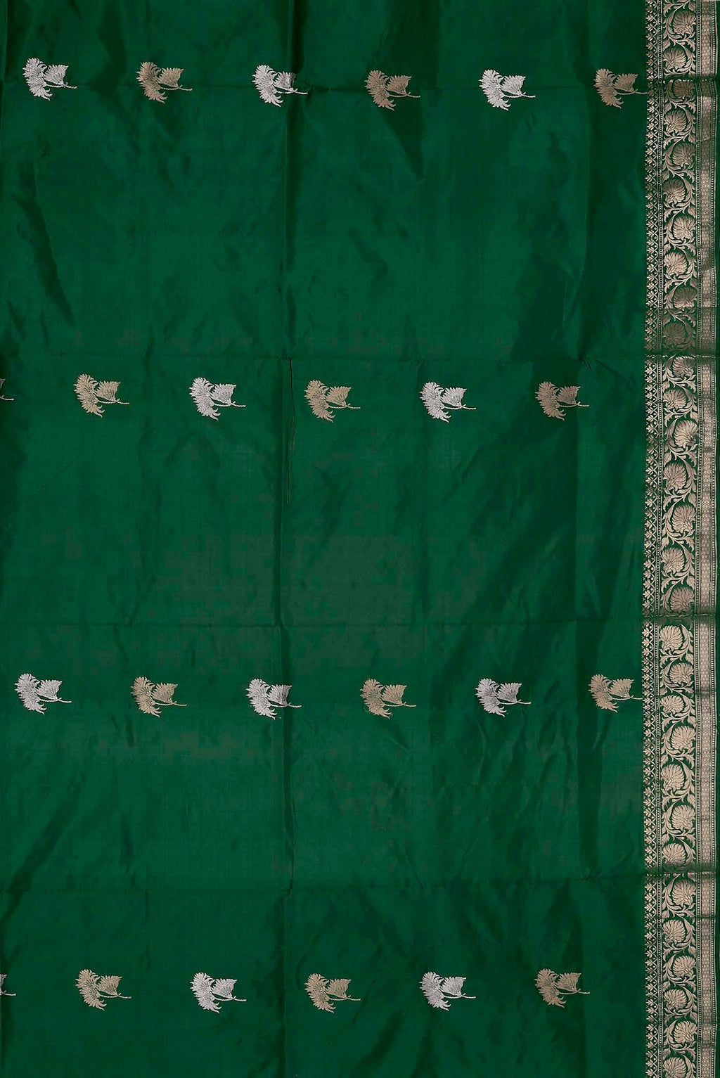Green Banarasi Katan Silk Saree