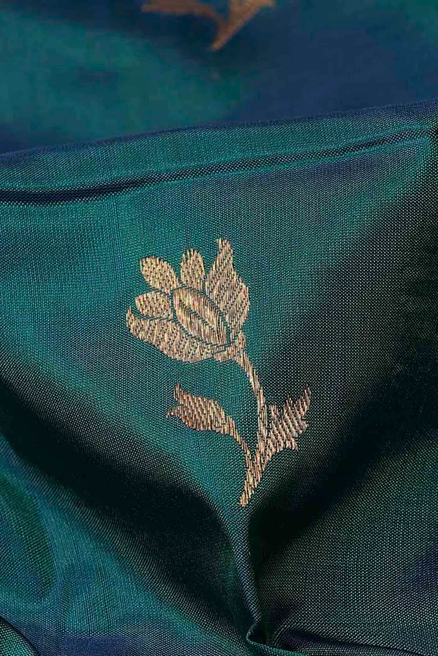 Blue Banarasi Silk Saree