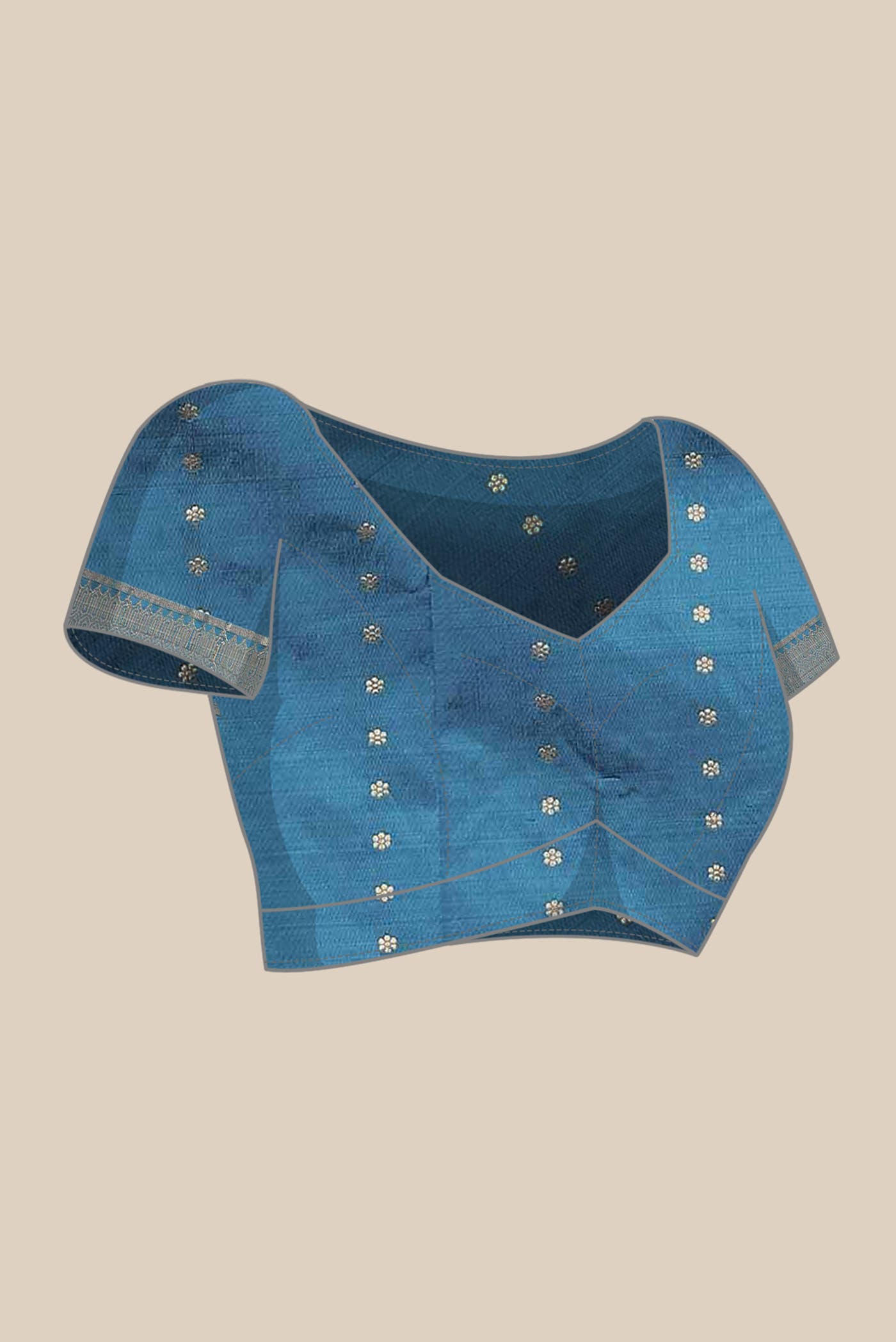 Blue Banarasi Silk Saree
