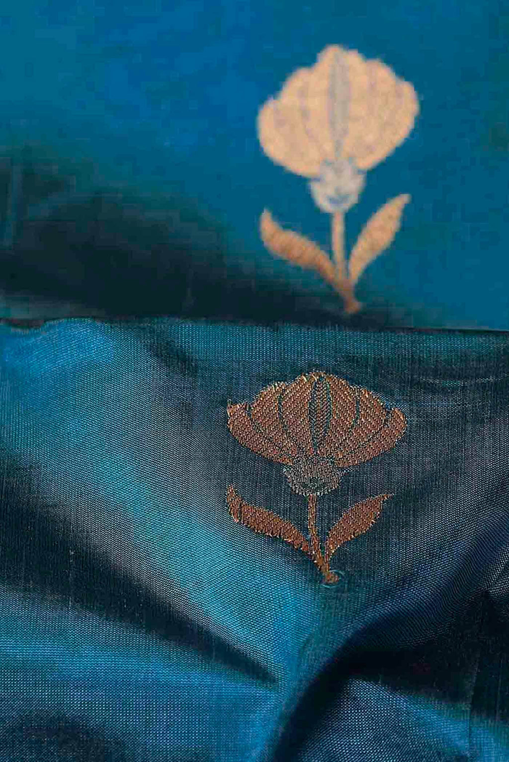 Blue Banarasi Silk Saree