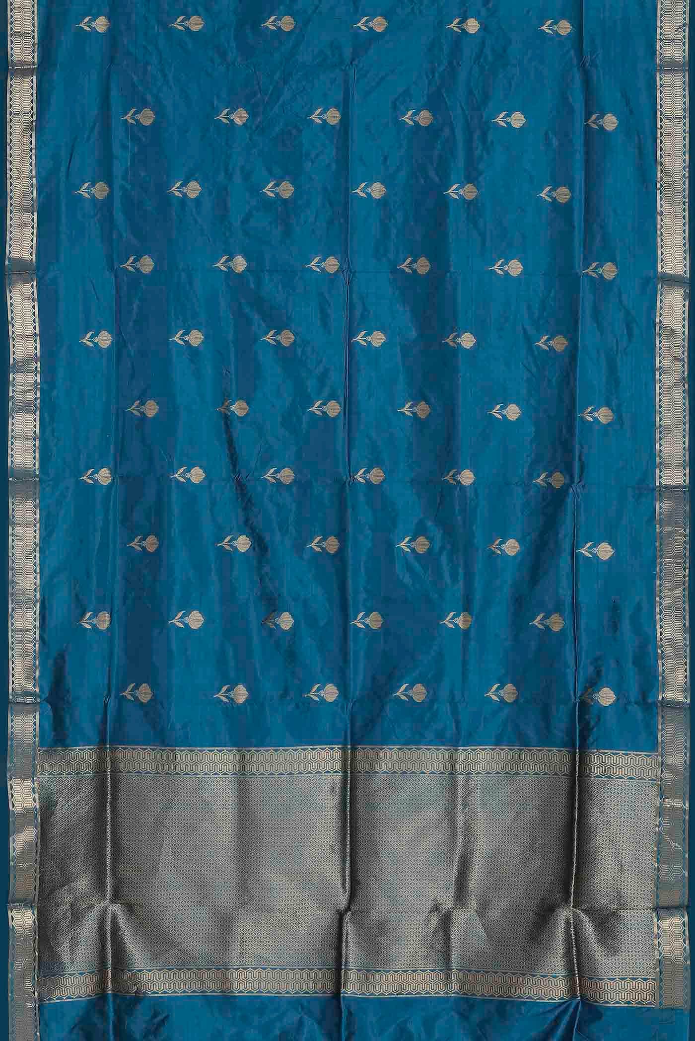 Blue Banarasi Silk Saree