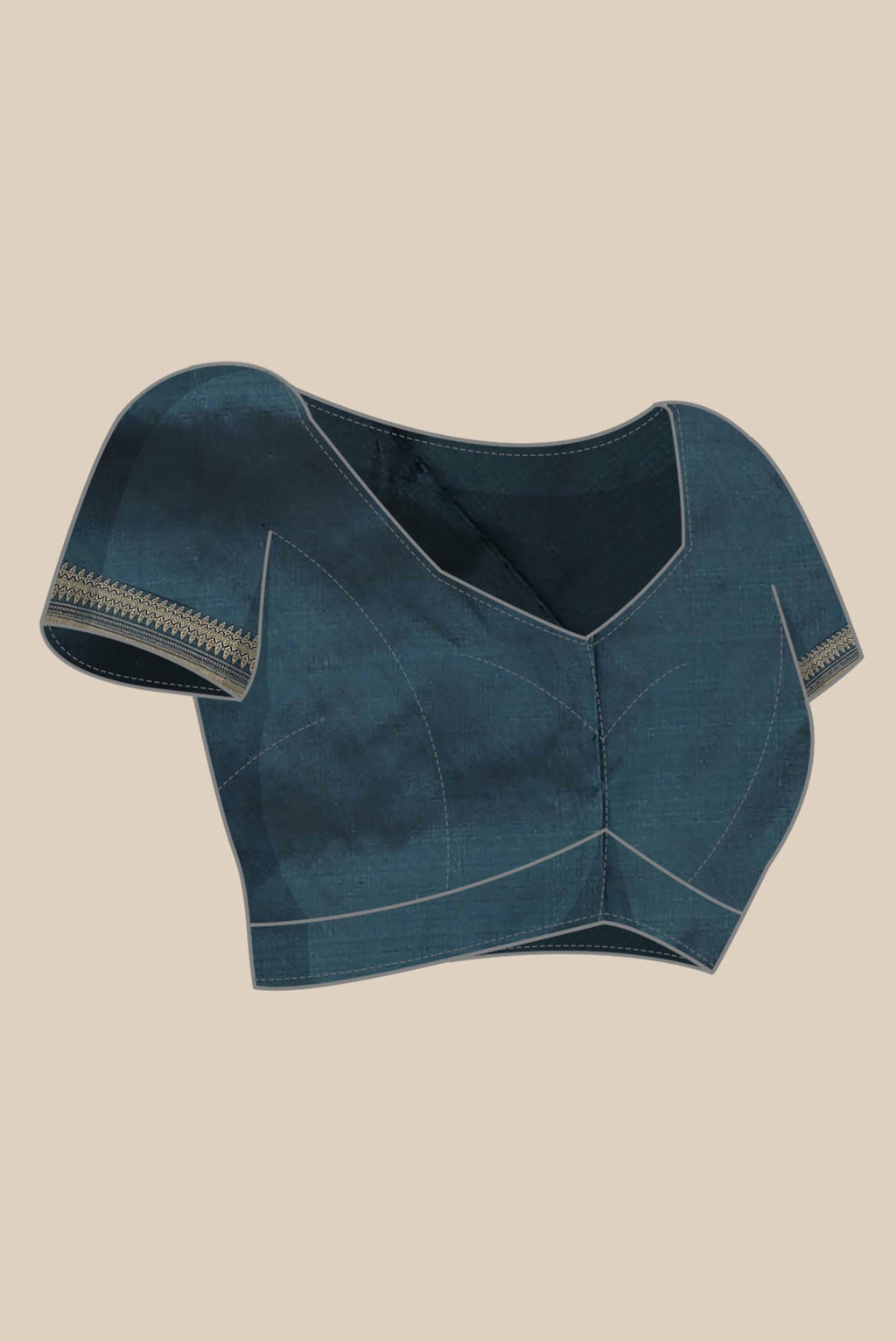 Blue Banarasi Katan Silk Saree