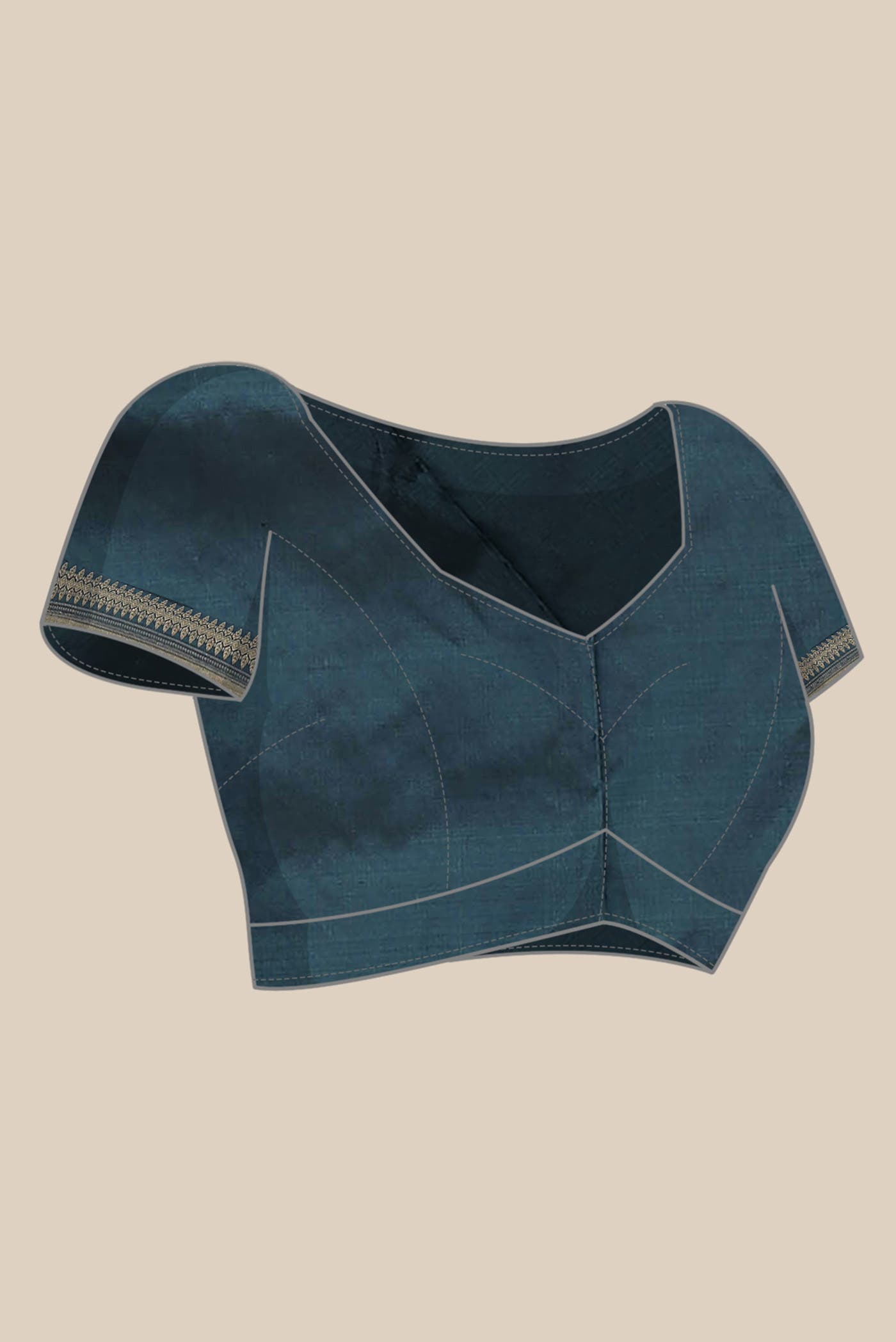 Blue Banarasi Katan Silk Saree