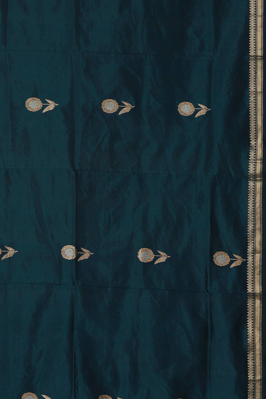 Blue Banarasi Katan Silk Saree