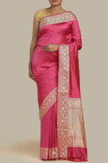 Pink Banarasi Katan Silk Saree