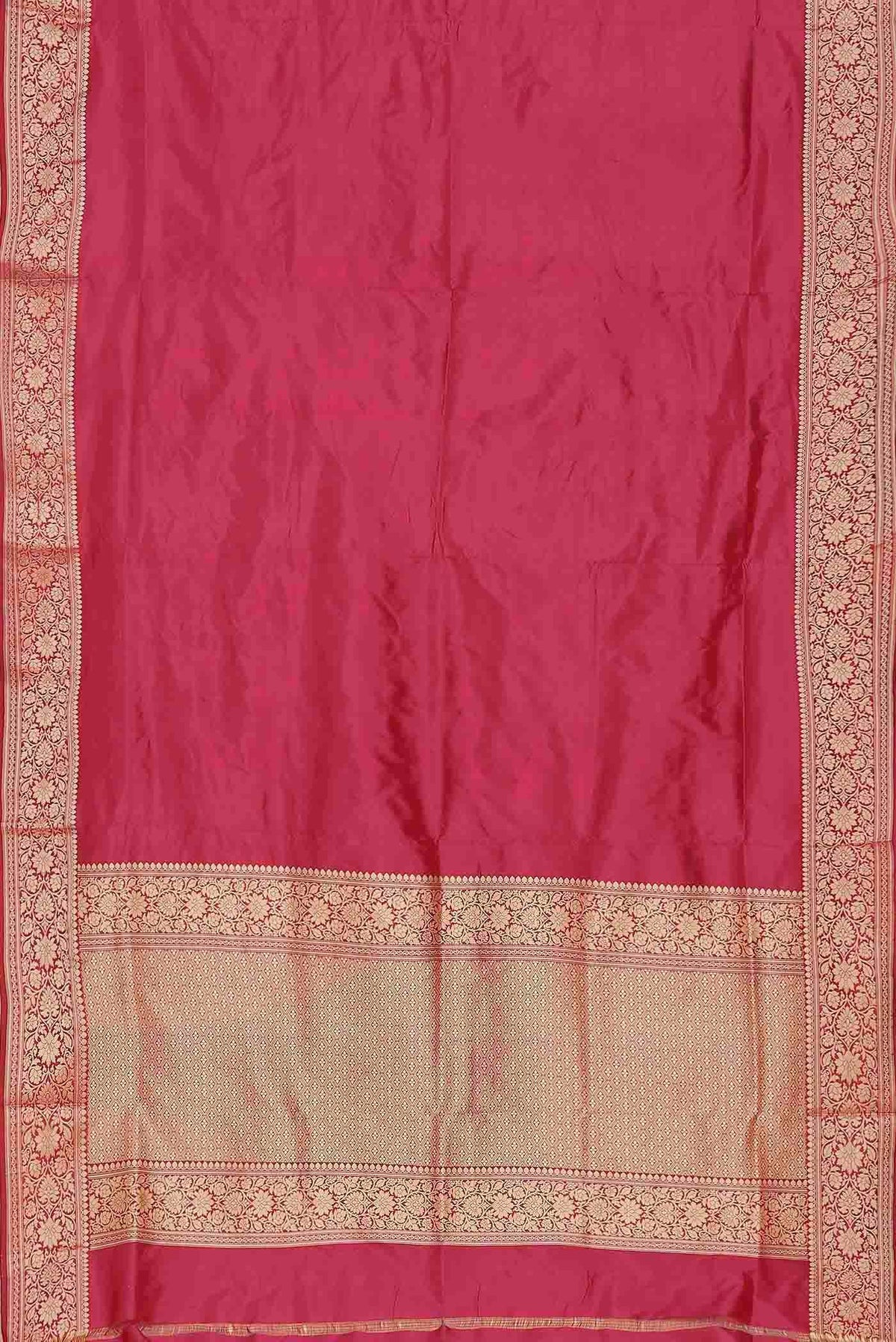 Pink Banarasi Katan Silk Saree