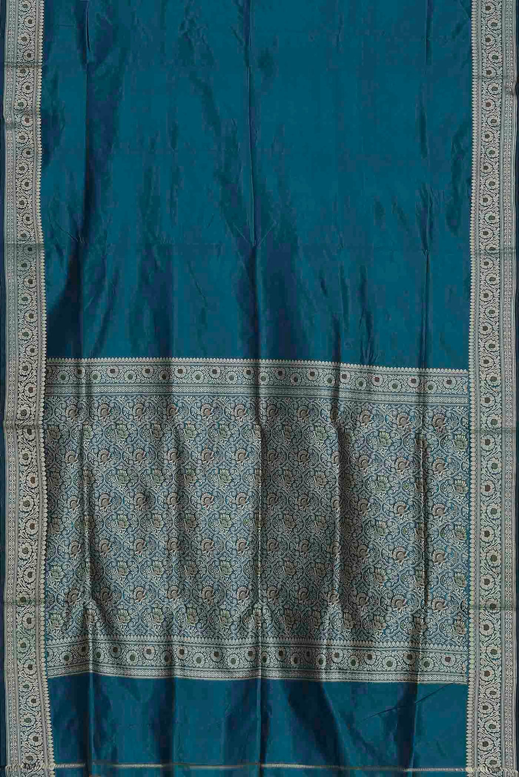 Blue Banarasi Katan Silk Saree