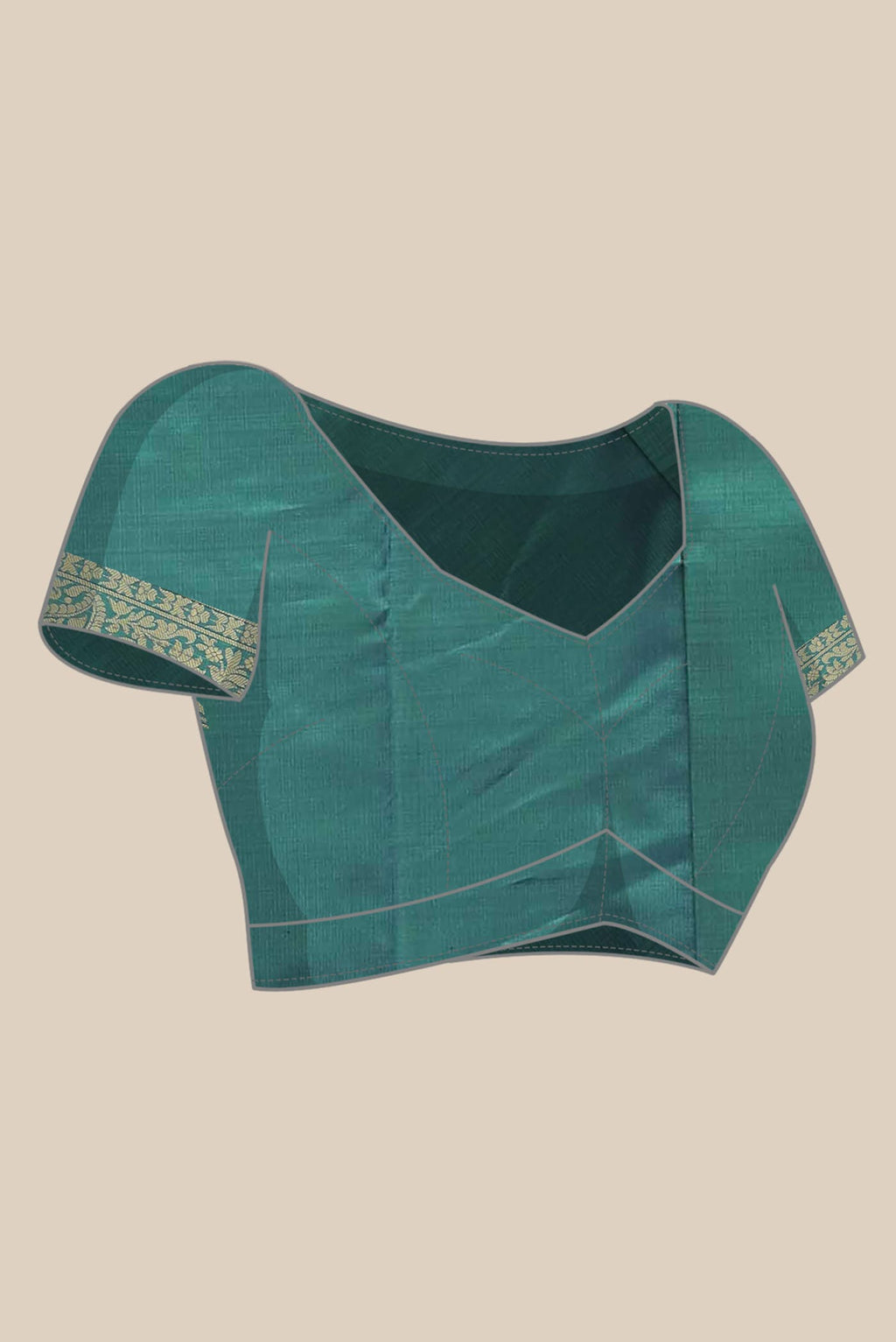 Blue Banarasi Katan Silk Saree
