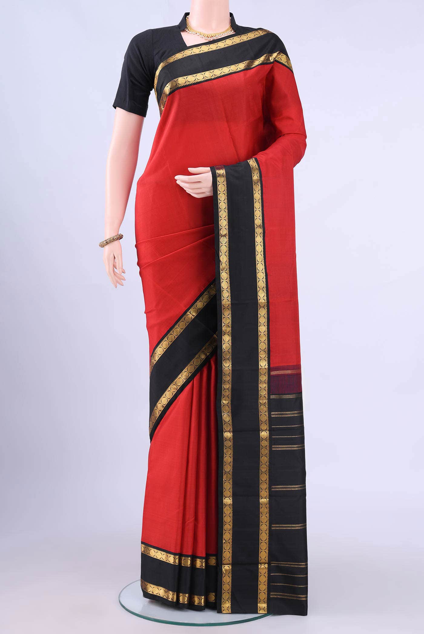 Red Kanchipuram Silk Saree