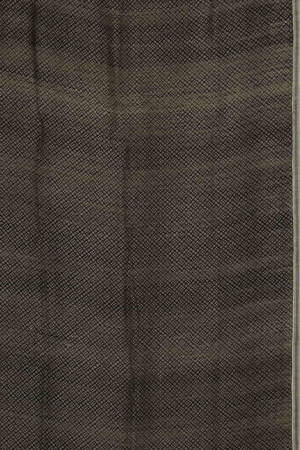 Black Bhagalpuri Tussar Silk Saree