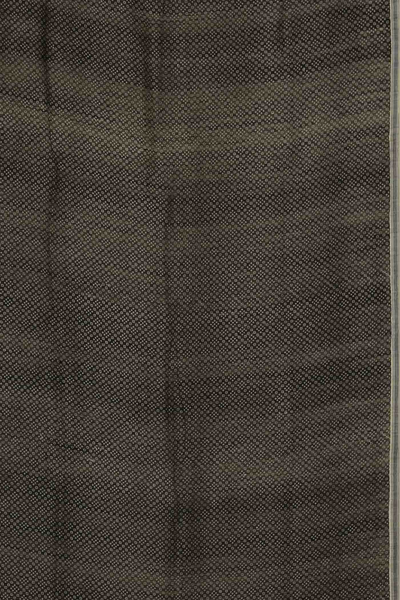 Black Bhagalpuri Tussar Silk Saree