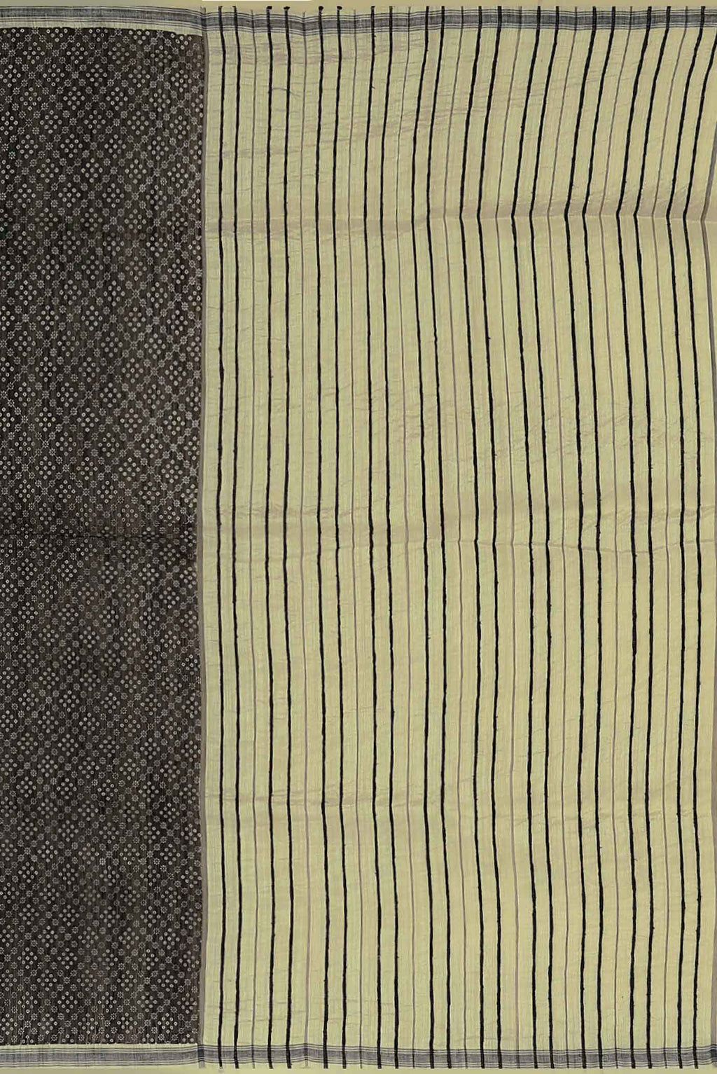 Black Bhagalpuri Tussar Silk Saree