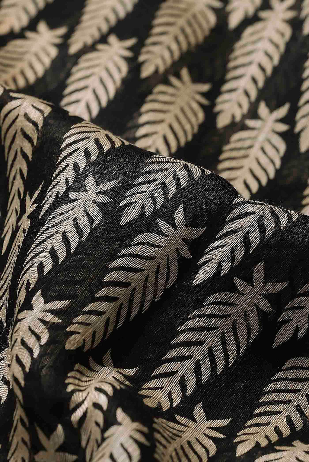 Black Bhagalpuri Tussar Silk Saree