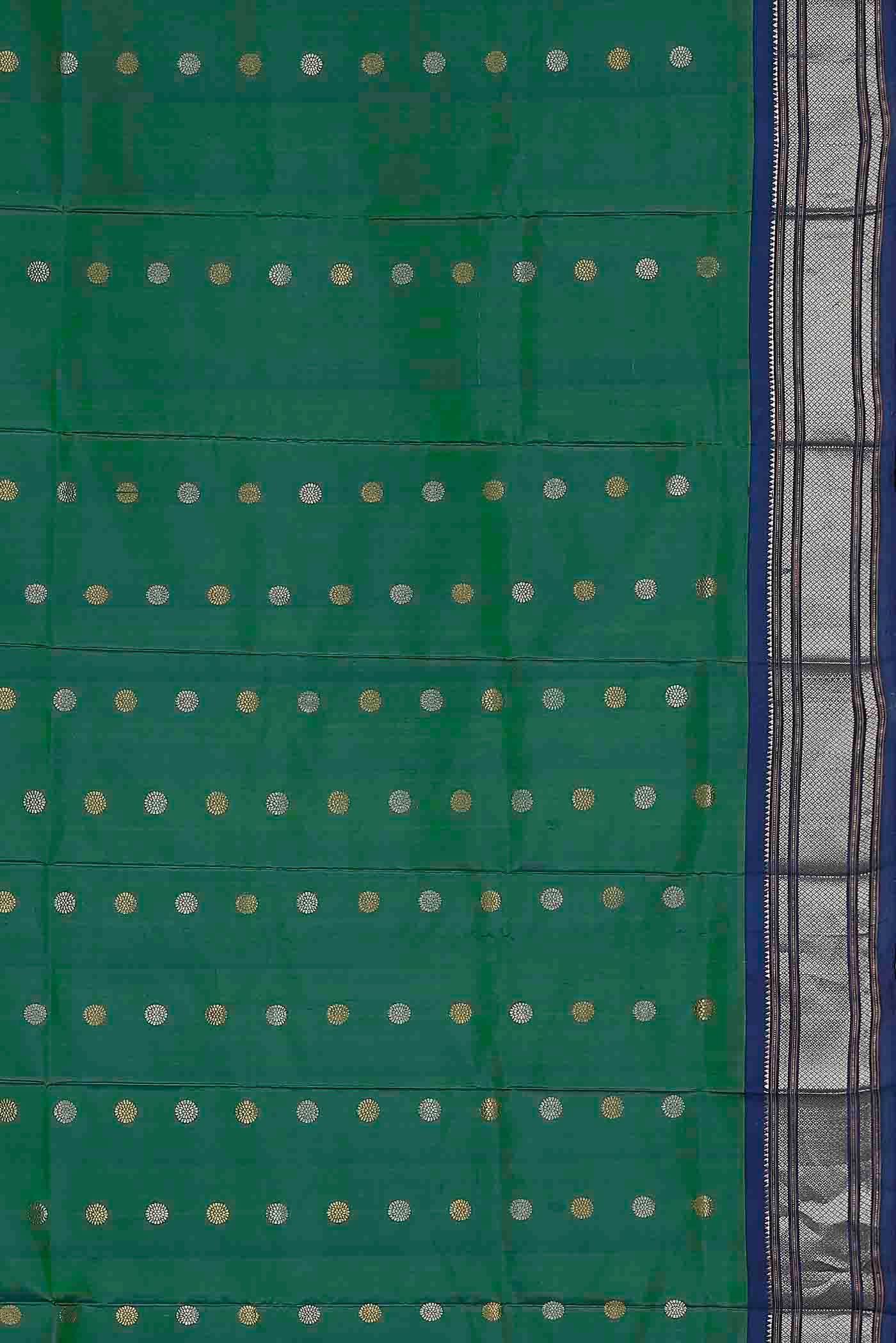 Green Gadwal Silk Saree