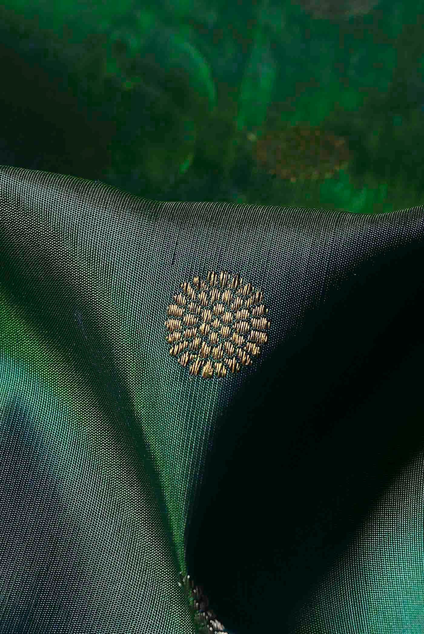 Green Gadwal Silk Saree