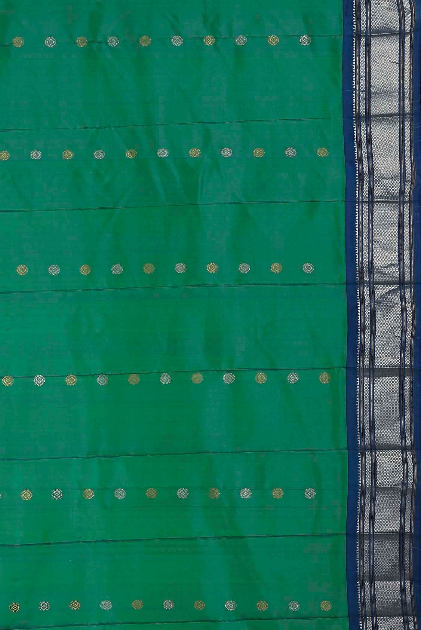 Green Gadwal Silk Saree