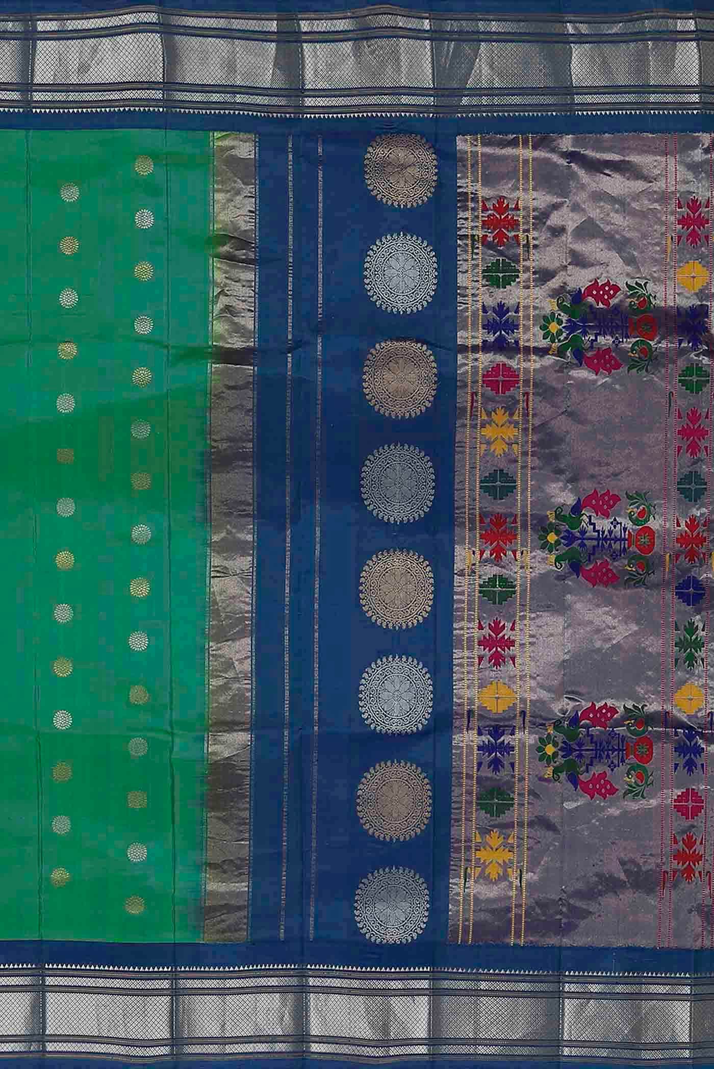 Green Gadwal Silk Saree