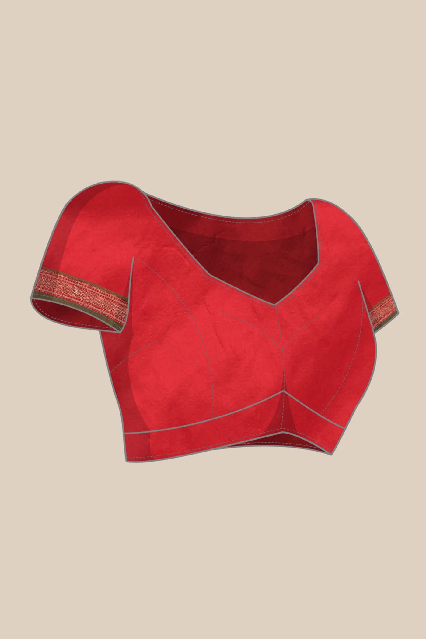 Red Paithani Silk Saree
