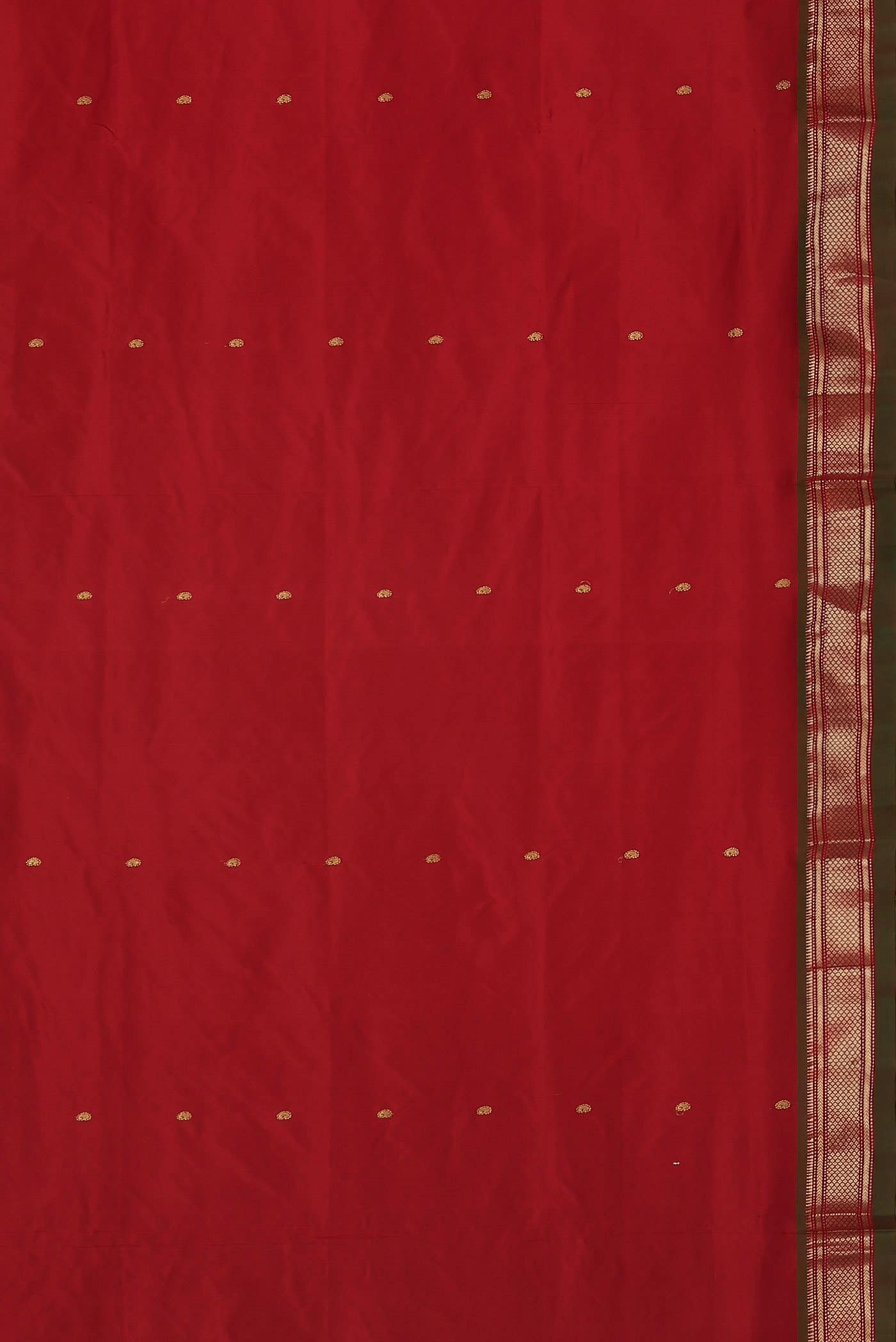 Red Paithani Silk Saree