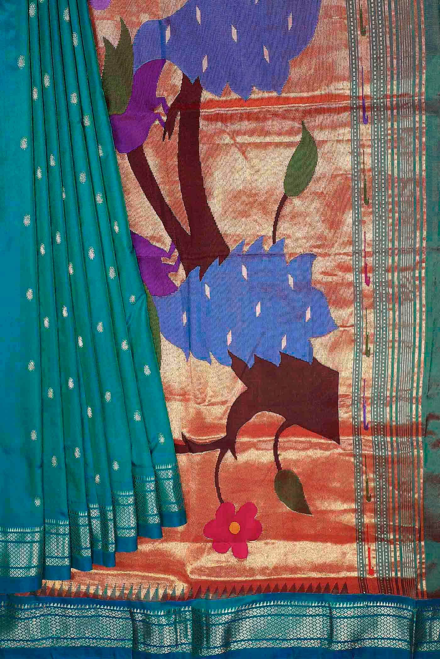 Blue Paithani Silk Saree
