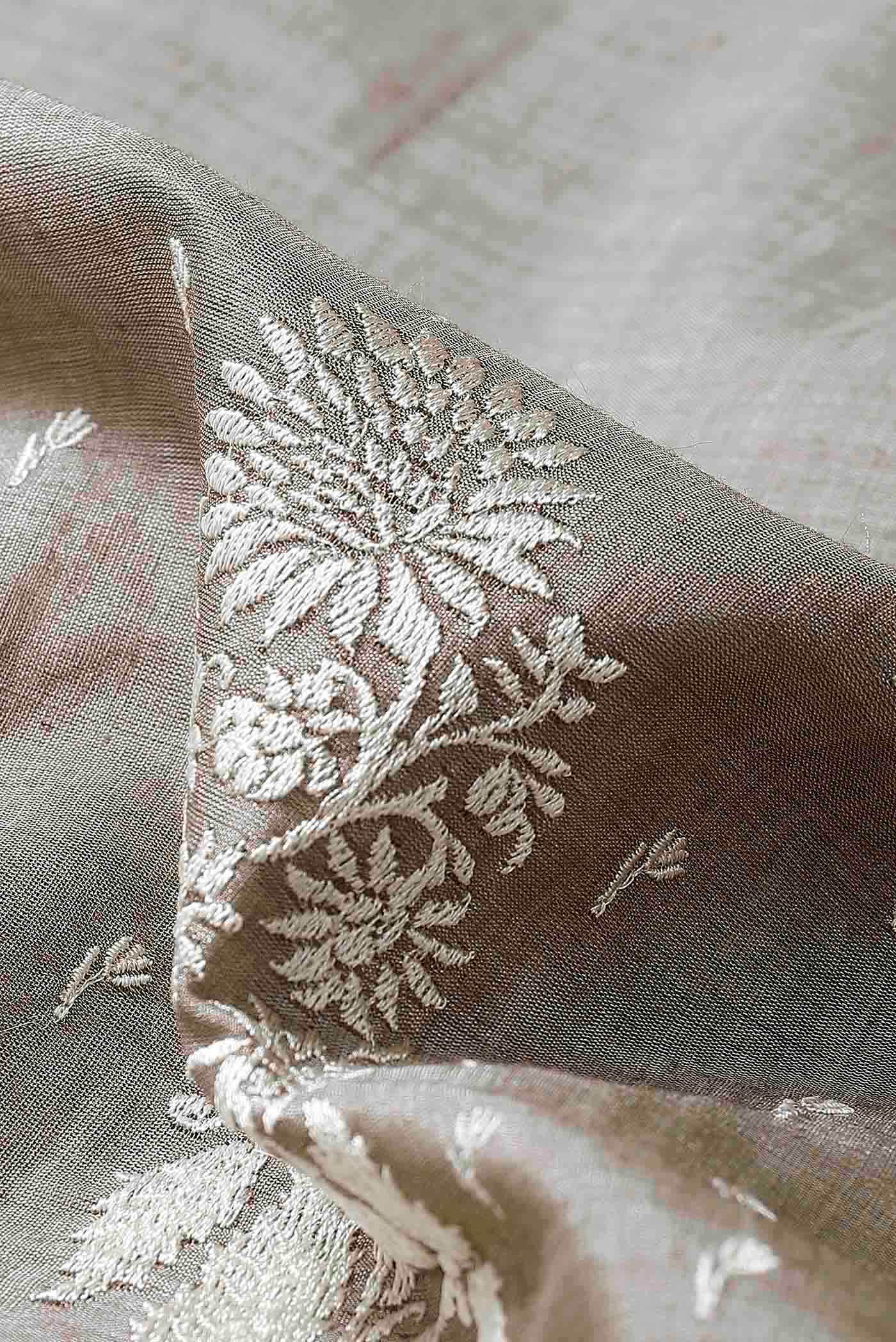 Beige Bhagalpuri Tussar Silk Saree