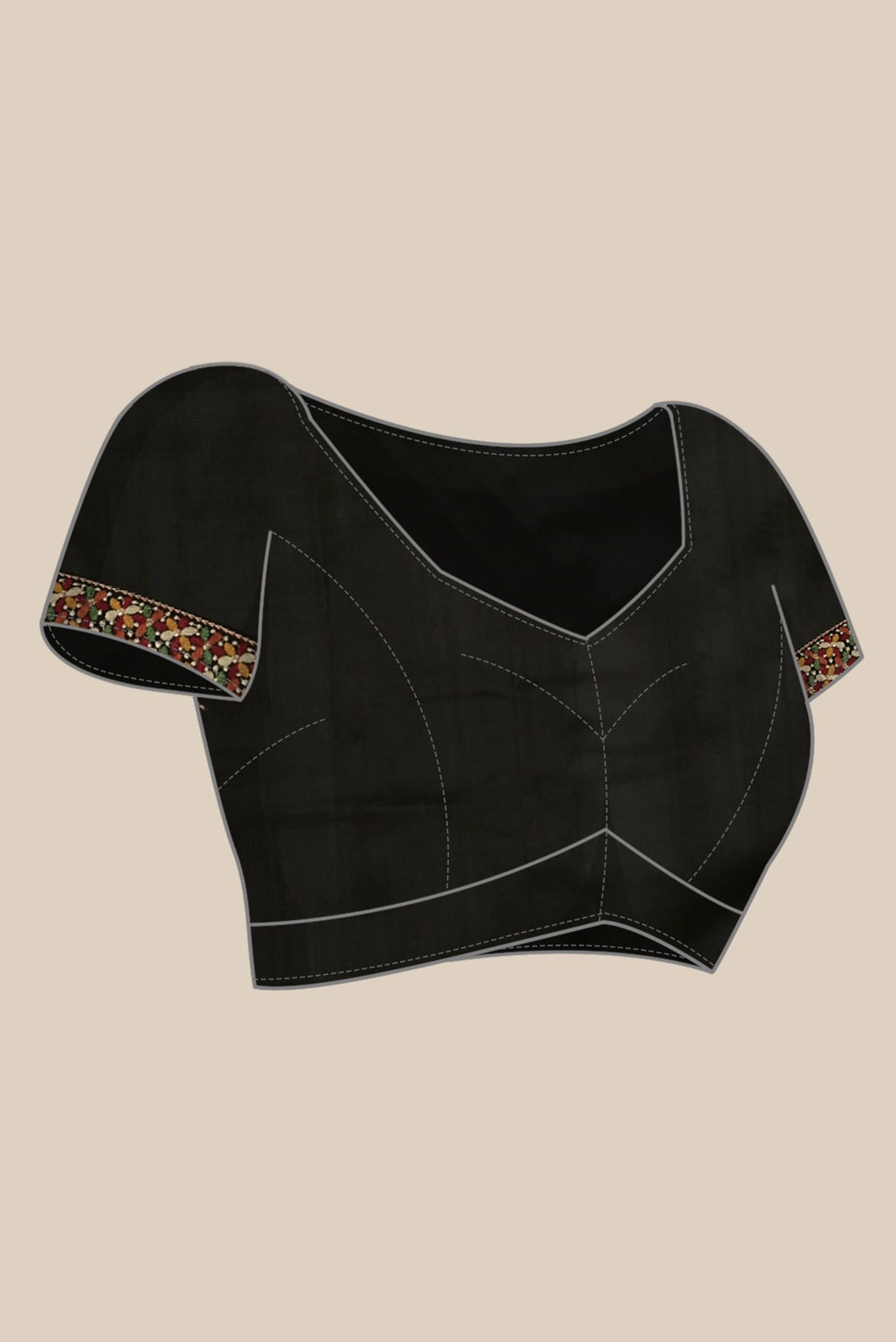 Black Pochampally Silk Saree