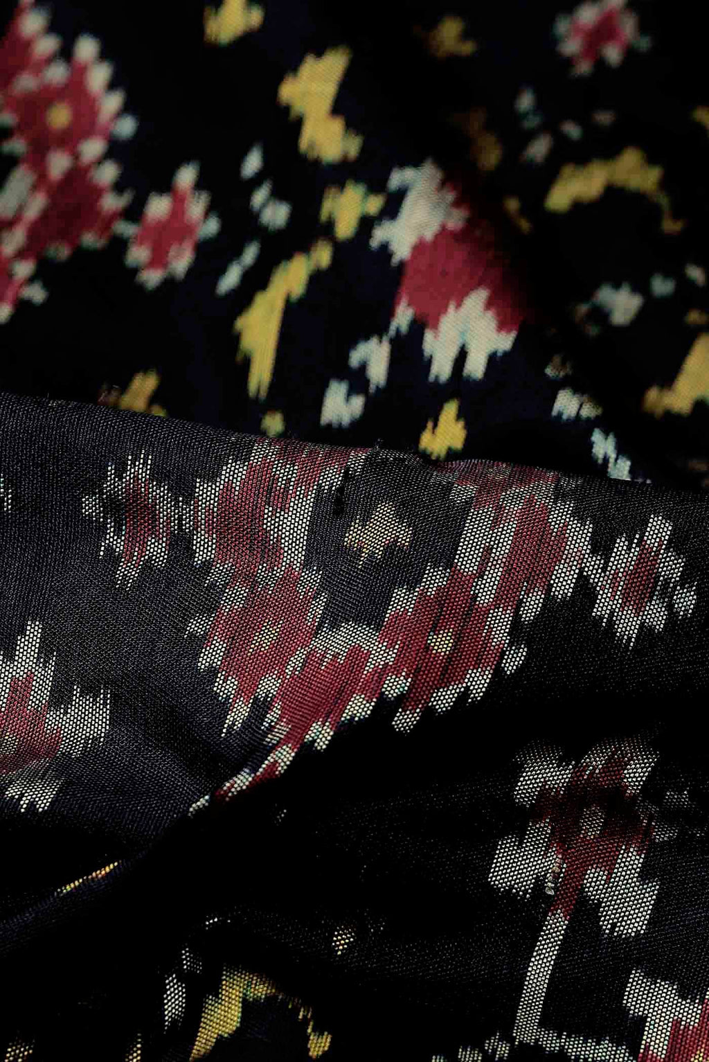 Black Pochampally Silk Saree