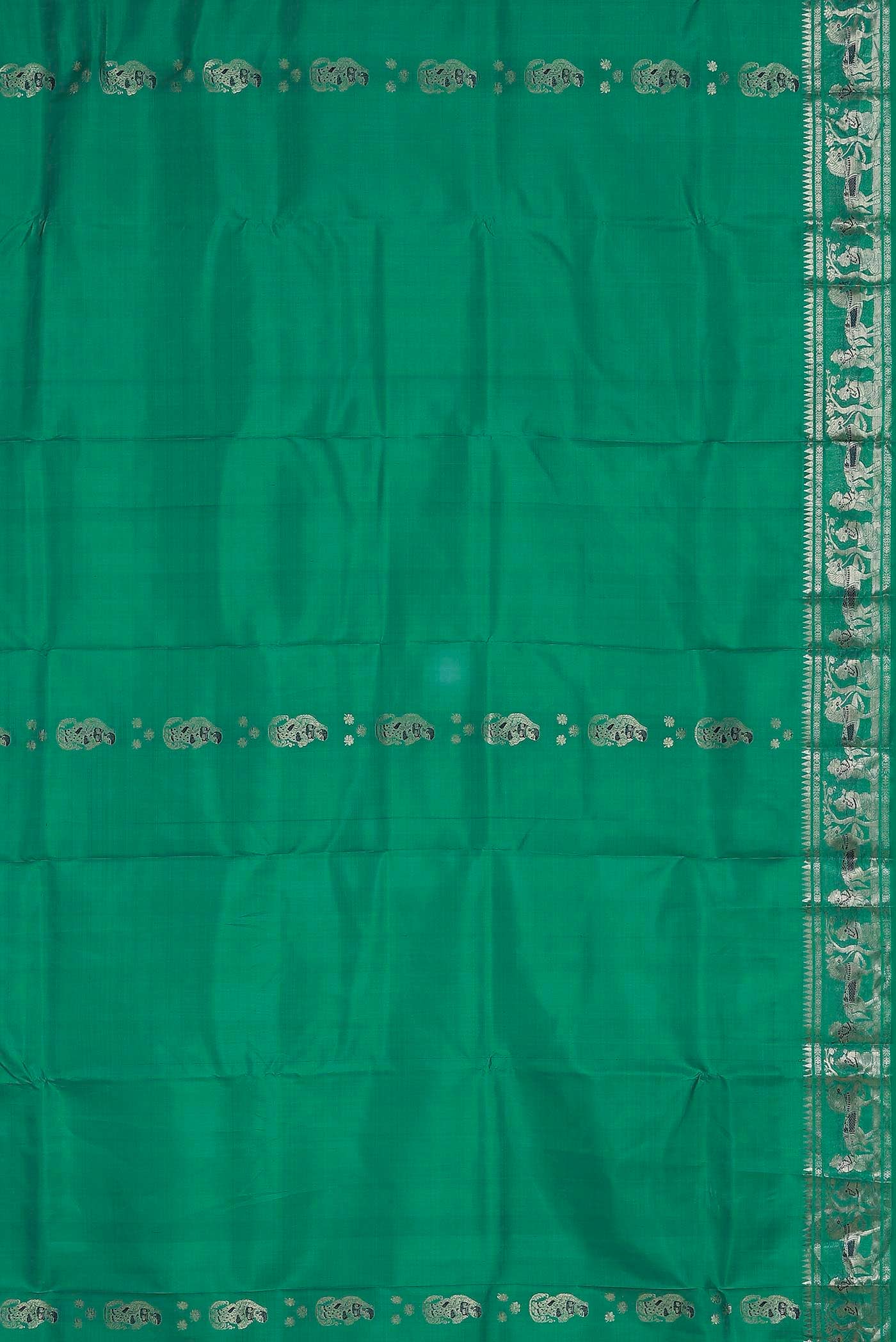 Green Baluchari Silk Saree