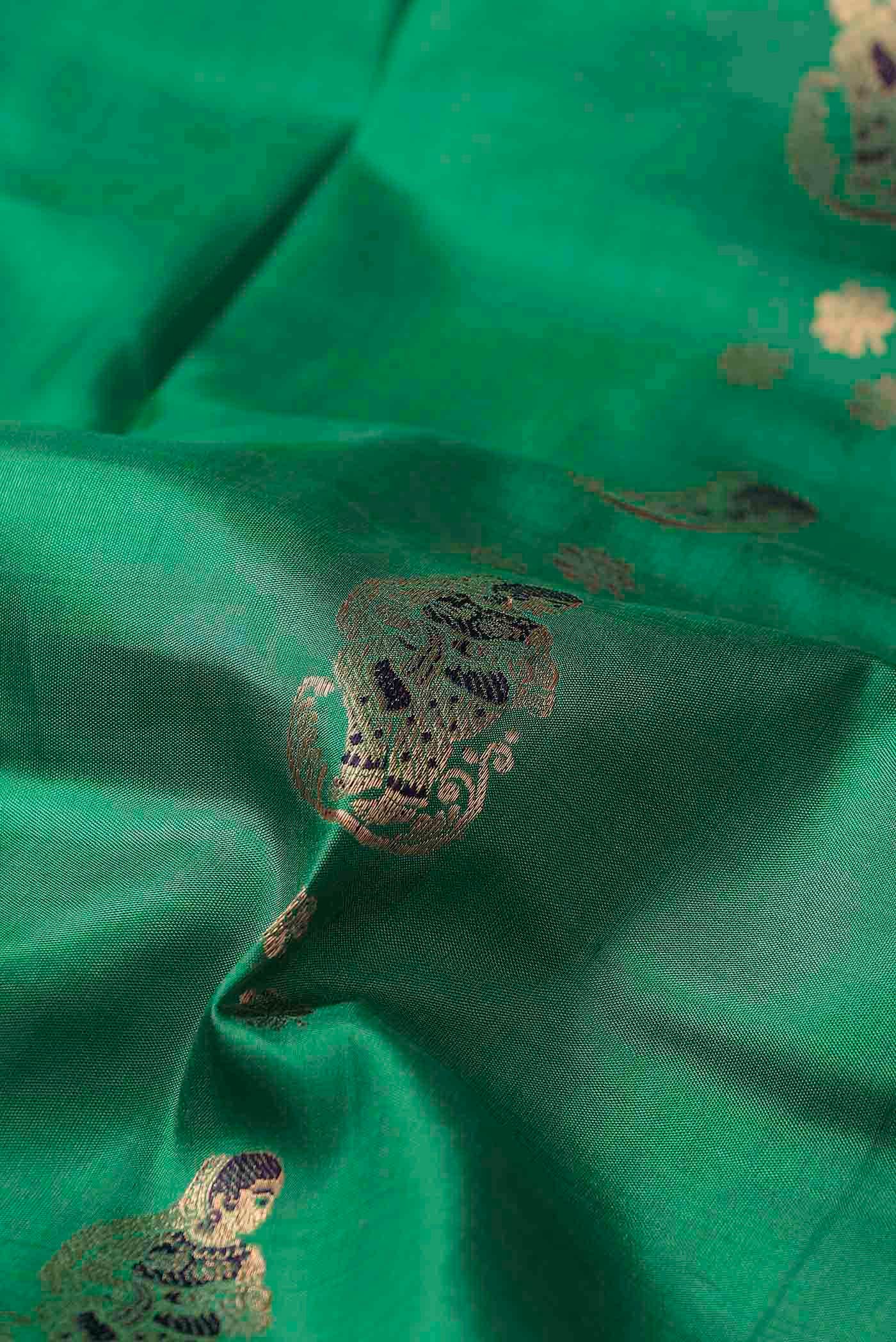 Green Baluchari Silk Saree