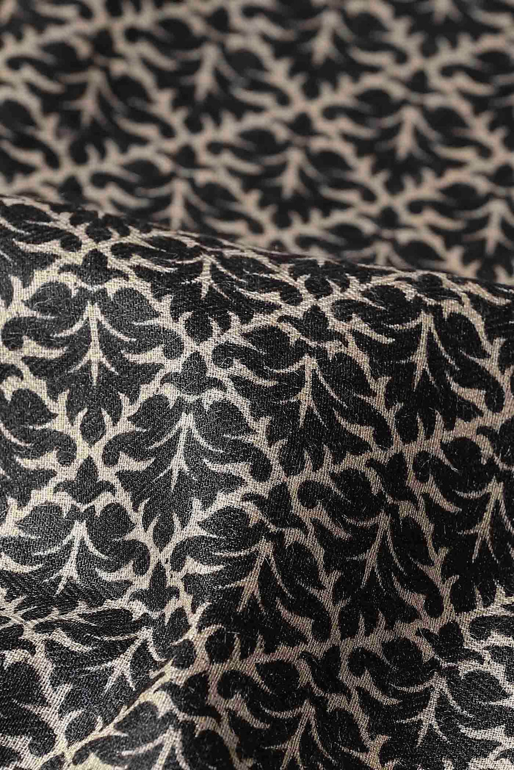 Black Pashmina Silk Saree