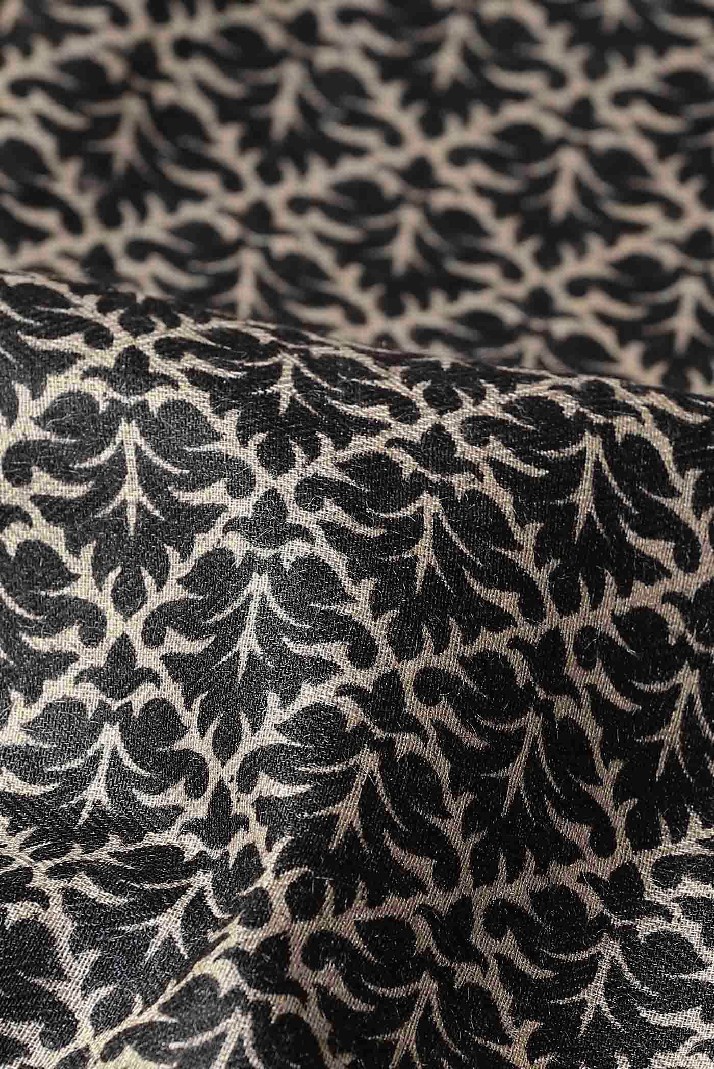Black Pashmina Silk Saree
