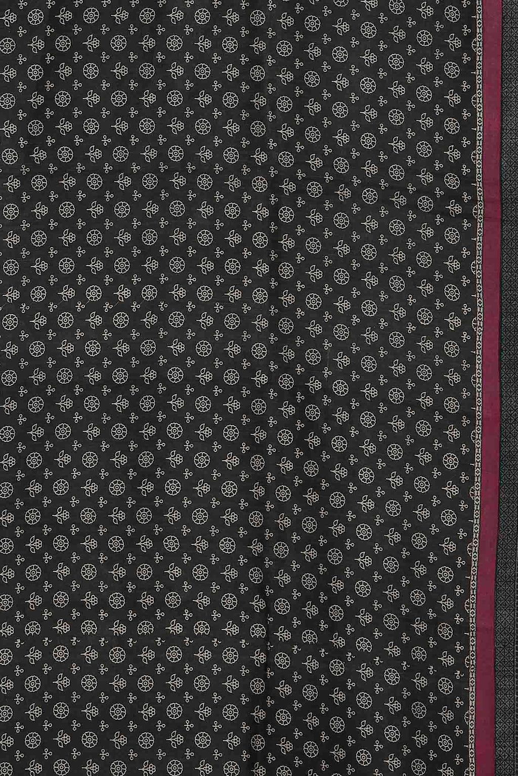 Black Pashmina Silk Saree