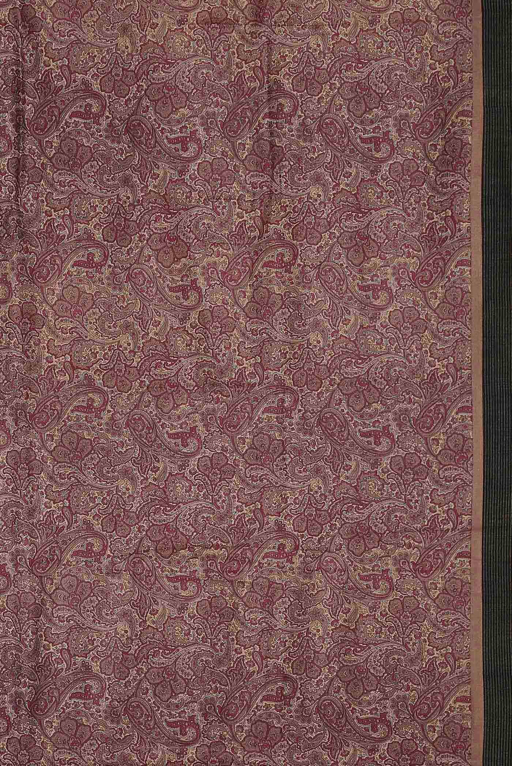 Beige Pashmina Silk Saree