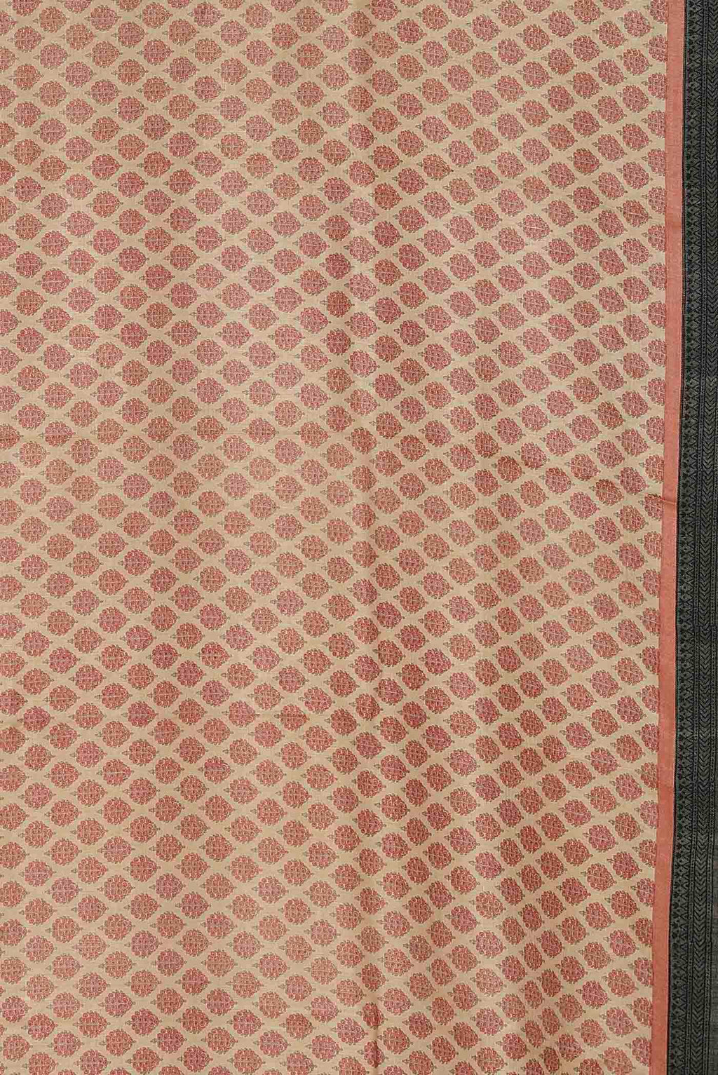 Beige Pashmina Silk Saree