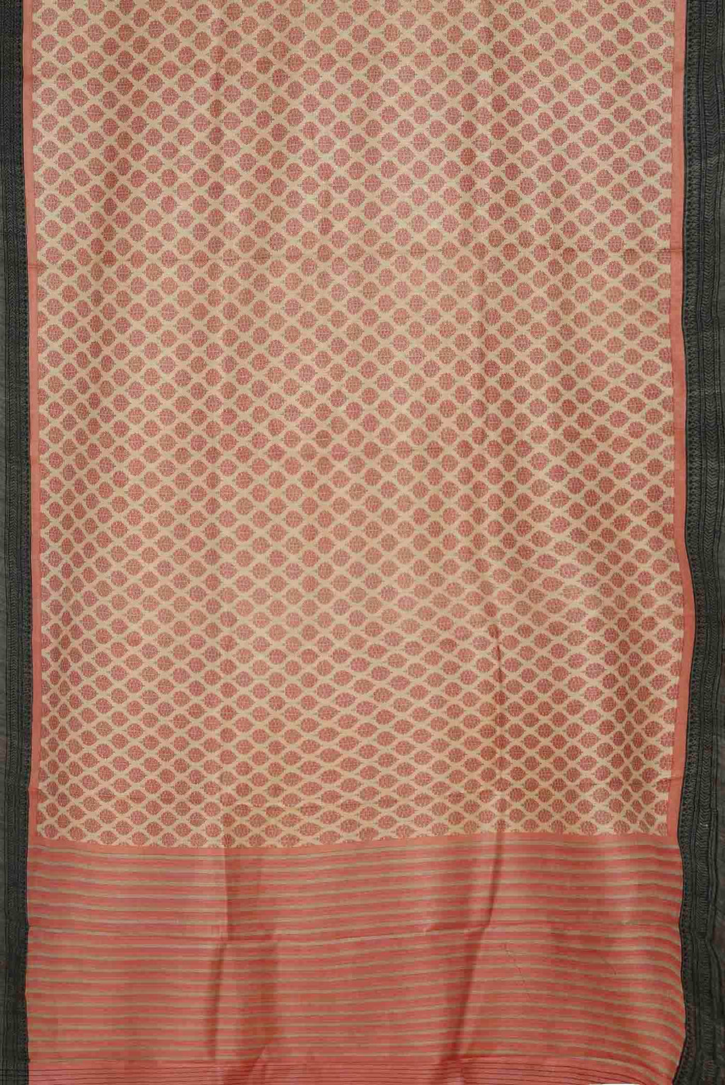 Beige Pashmina Silk Saree