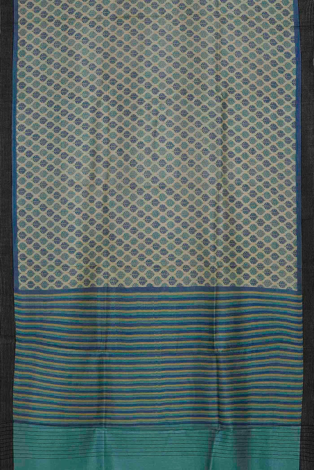 Beige Pashmina Silk Saree