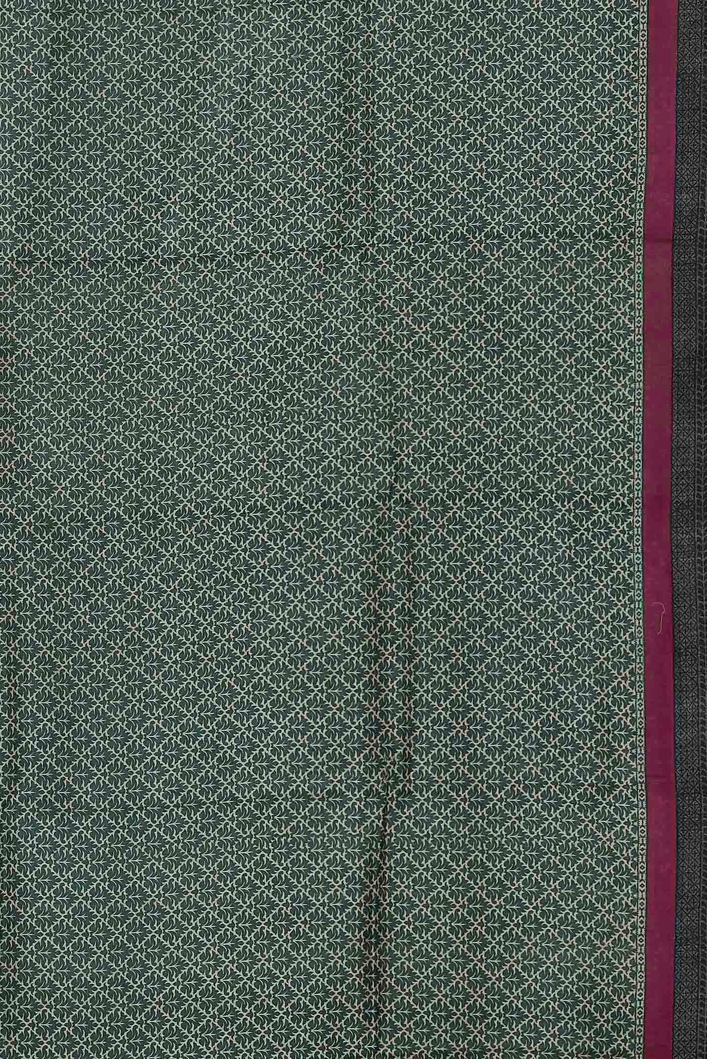Black Pashmina Silk Saree