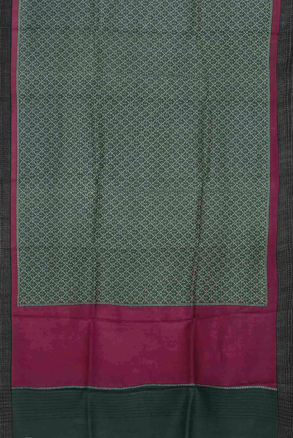 Black Pashmina Silk Saree
