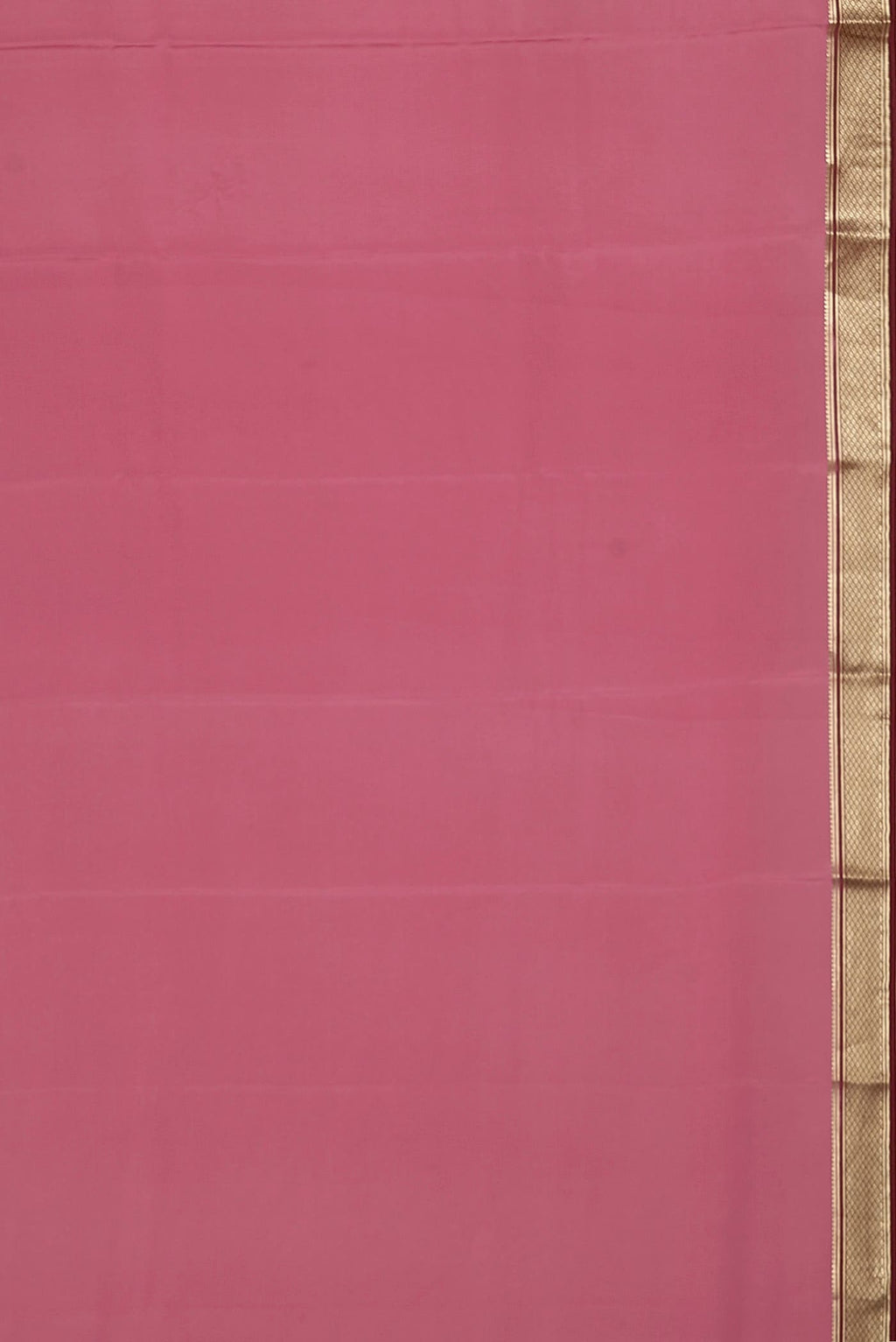 Pink Mysore Crepe Saree