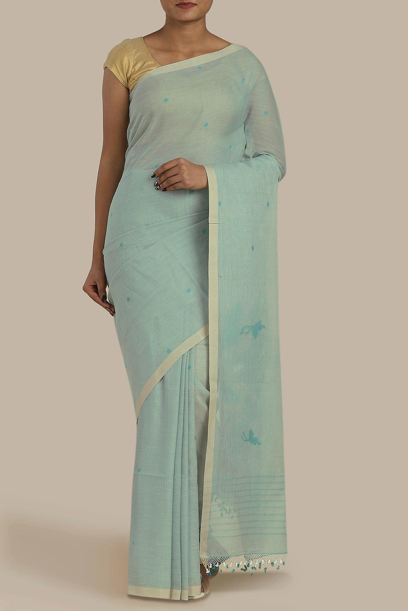 Green Bangalore Silk Saree